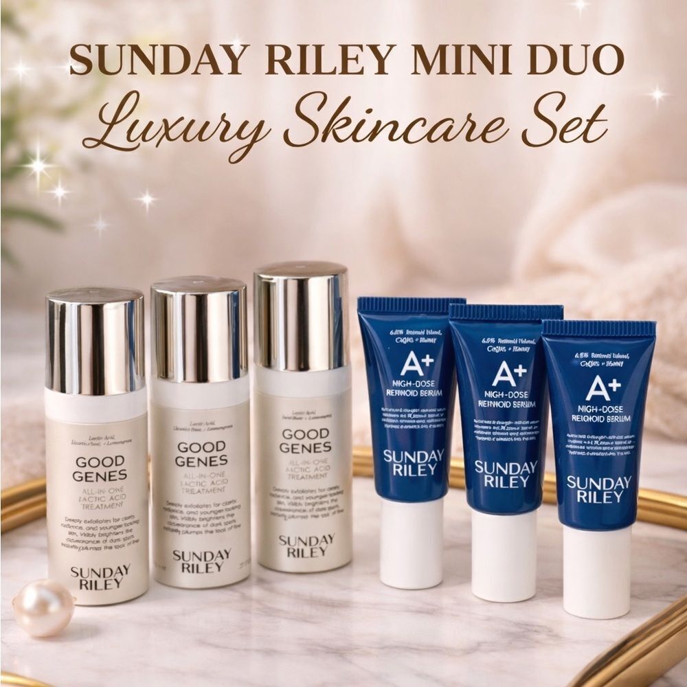 Sunday Riley Good Genes and A+ Duo - Silver and Blue